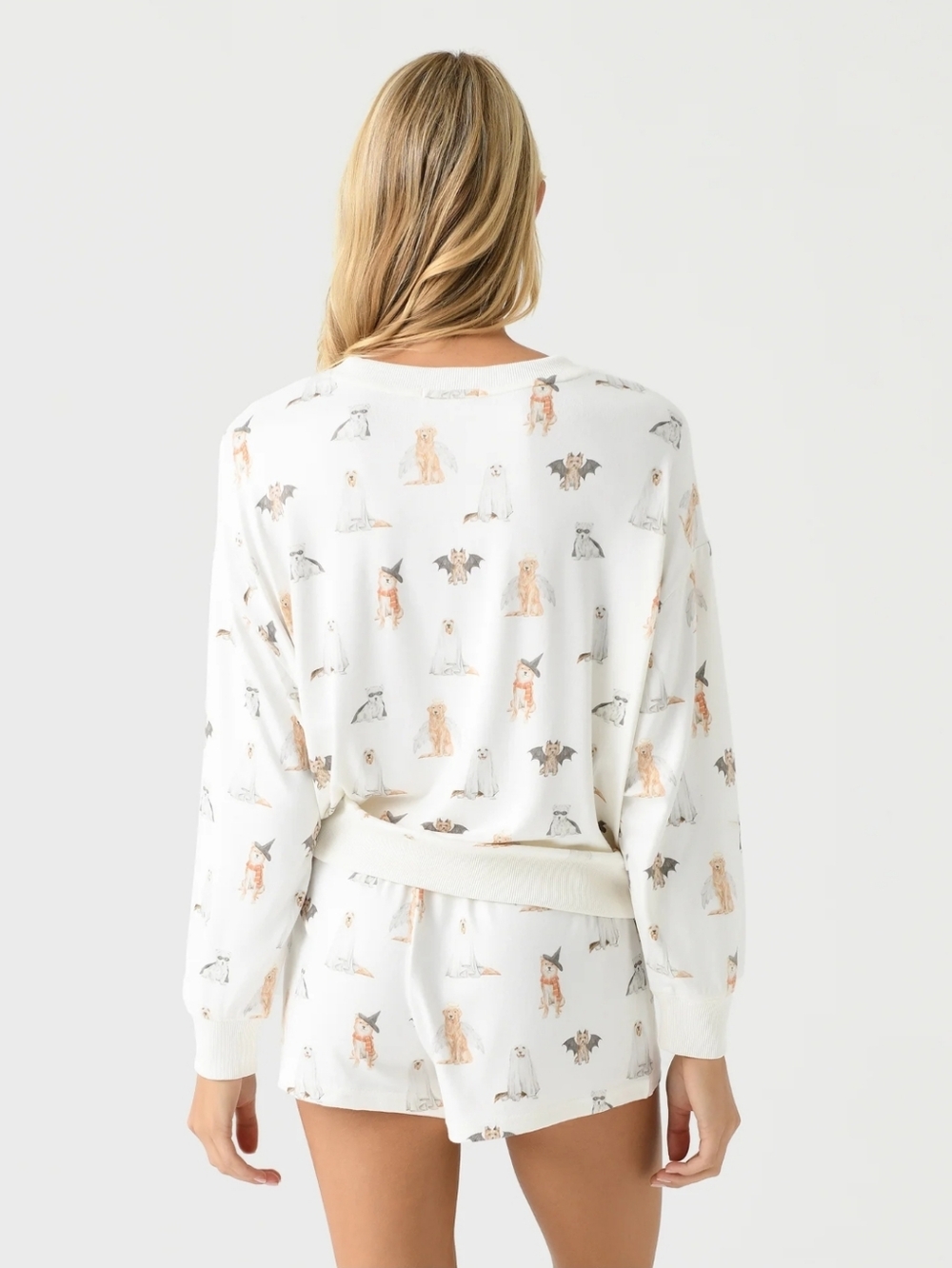 NWOT Z SUPPLY Hey Boo Dog Long Sleeve Pajama SET - Picture 7 of 7